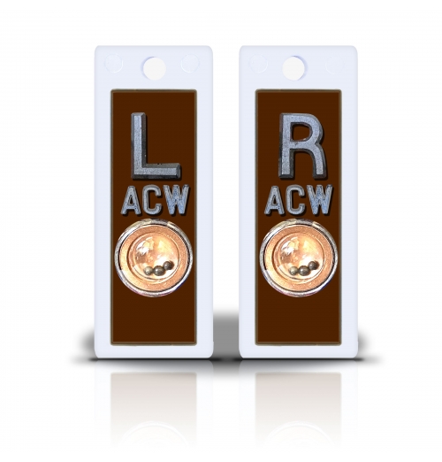 2 1/2" Height Non Sticky Positioning Xray Markers- Brown Color